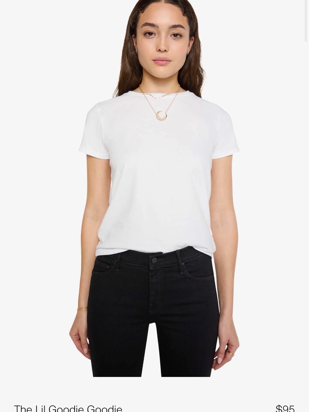 MOTHER The Lil Goodie Goodie White Tee small